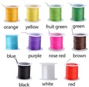 Elastisch gekleurd nylon voor sieraden Paars rol 10 meter
