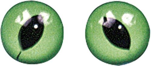 Dierenogen Kattenogen Groen Zwart 8 mm zakje 10 stuks