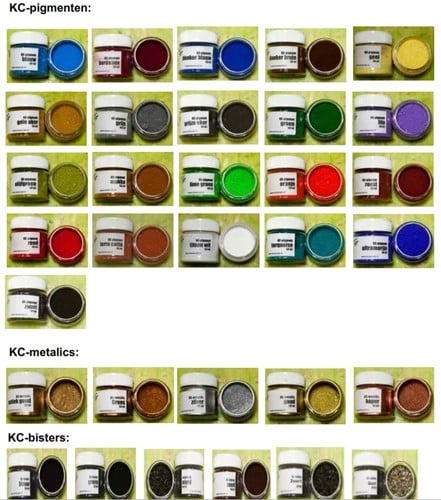 KC Pigment Metallic Goud voor Keracoat en textielversteviger 25 gram