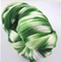 Nylon 2tone voor het maken van bloemen 92 Mosgroen Wit