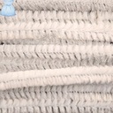 Chenille pijpenragers Wit 8 mm 50 cm pak 10 stuks
