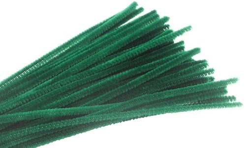 Chenille pijpenragers Fuchsia 5-6 mm 30 cm pak 50 stuks