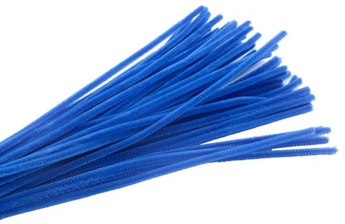 Chenille Pijpenragers dia 5-6mm, 30 cm C16 Royal Blue PAK50  