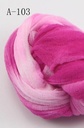 Nylon 2tone voor het maken van bloemen A112 Donkerroze Hotpink pak 5 stuks