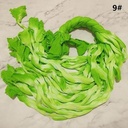 Nylon 38 LichtGroen Wit 2tone voor het maken van bloemen, pakje van 5  