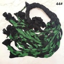 Nylon 2tone voor het maken van bloemen Groen Zwart pak 5 stuks