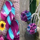 Nylon Multitone voor het maken van bloemen Violet Paars Blauw