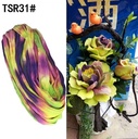 Nylon Multitone voor het maken van bloemen Paars Blauw Wit Geel Lila Oranje