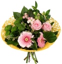 Boekethouder Twist Papier Geel excl. decoratie 20 cm