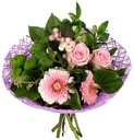 Boekethouder Twist Papier Paars excl. decoratie 20 cm