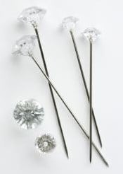 Oasis® Diamantspelden Clear 10 mm 10 stuks