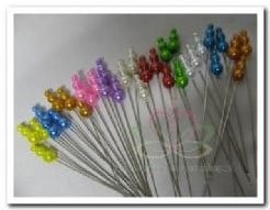 Parelspelden Hatpin 62260 Appelgroen 9 mm 5 stuks 