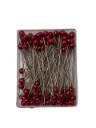 Parelspelden DV613 48 Donkerrood 6 mm doosje ca. 100 stuks