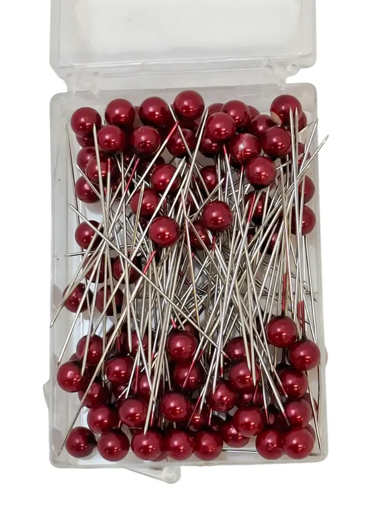 Parelspelden DV614 48 DonkerRood 8 mm doosje 100 stuks