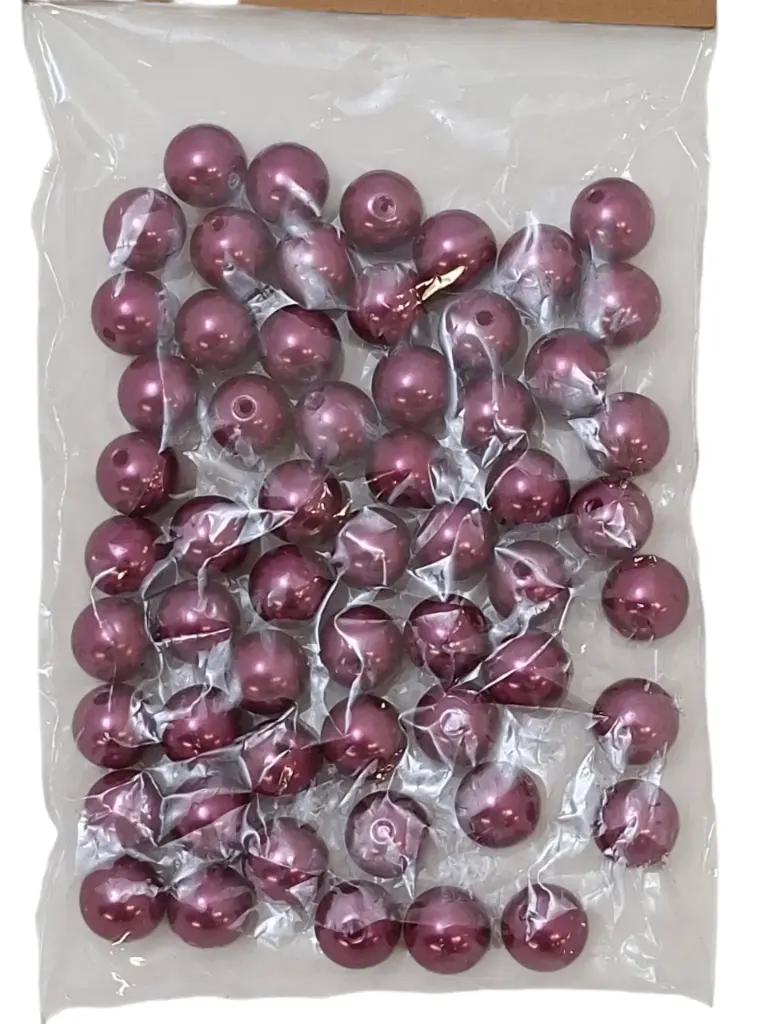 Parel rijgparels 12 mm 50 gr HBL-85-0087-050 Aubergine