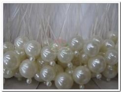 Pearl bead pick Creme / doosje