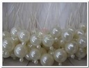 Pearl bead pick Creme / doosje