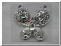 Butterfly Jewel Magneet Groen 6 cm