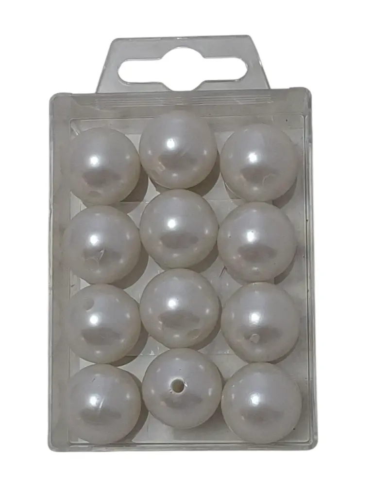 Parels Rijgparels WM 28 Wit 20 mm ca. 50 gram