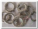 Trouwringen Strass diamantjes Zilverkleur 10 stuks