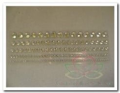 Strass diamantjes Rond zelfklevend per kaartje