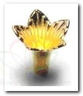 Pin Deco Iris Pimp de Parel Goud 25 mm 20 st doosje