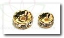 Pin Deco Diamantring Pimp de Parel Goud 8 mm 15 st doosje