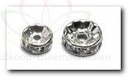 Pin Deco Diamantring Pimp de Parel Zilver 8 mm 15 st doosje