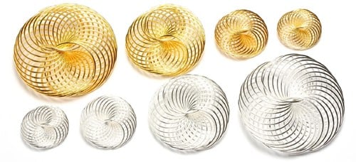 Draad Wielen Cirkels 1373-09 Goud 25 mm