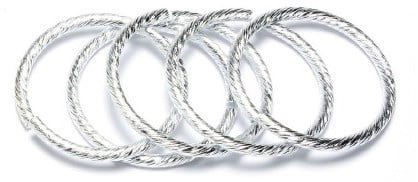 Ringen Trouwringen Zilver 2,50 x 30 mm 25 stuks