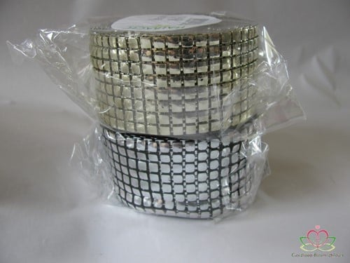 Squareband Goudkleur Dicht 3 meter per rol