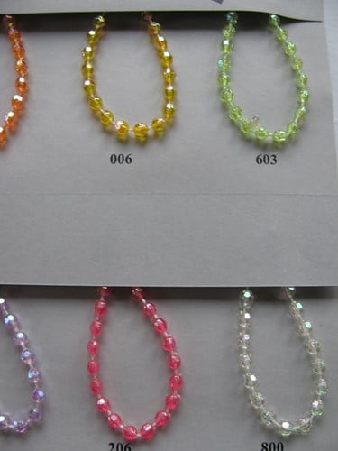 Parelketting Parelguirlande Geel 006 4 mm rol 10 meter