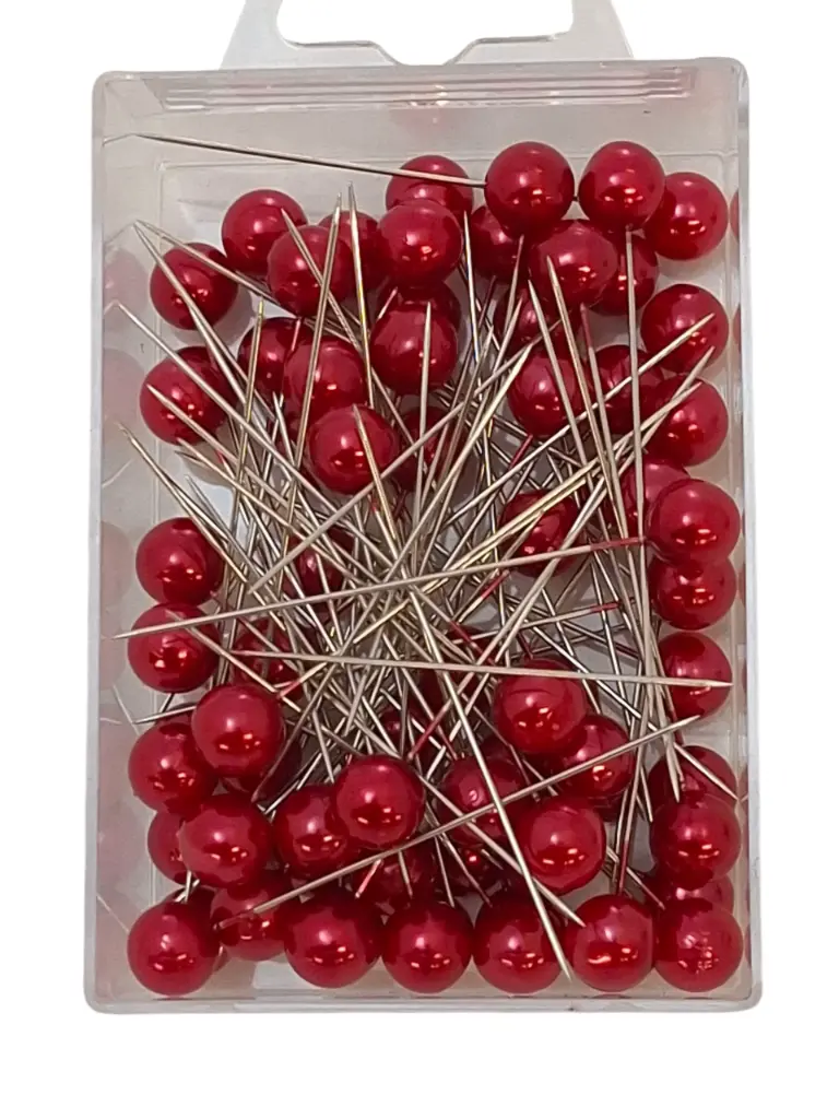 Parelspelden Rood 10 mm 72 stuks