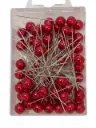 Parelspelden Rood 10 mm 72 stuks