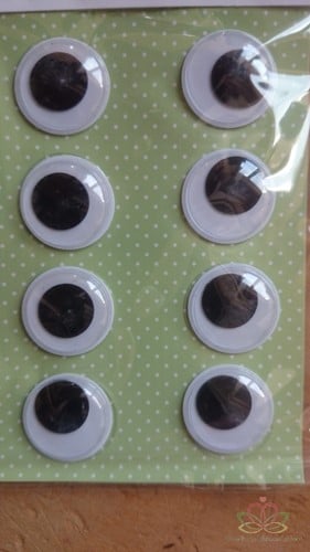 Wiebelogen zelfklevend 20 mm 8 stuks