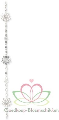 Strassband Zilver of Goud 5 cm 0,50 meter per rol