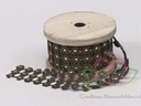 Brocantband bloemen Goudkleur 3 cm rol 2 meter
