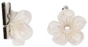 Deco clip bloem Wit 6 stuks
