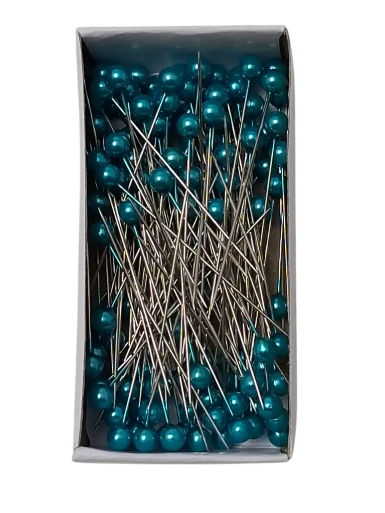 Parelspelden Push pin Aqua 6 mm Set 120
