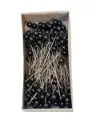 Parelspelden Push pin Black 6 mm Set 120