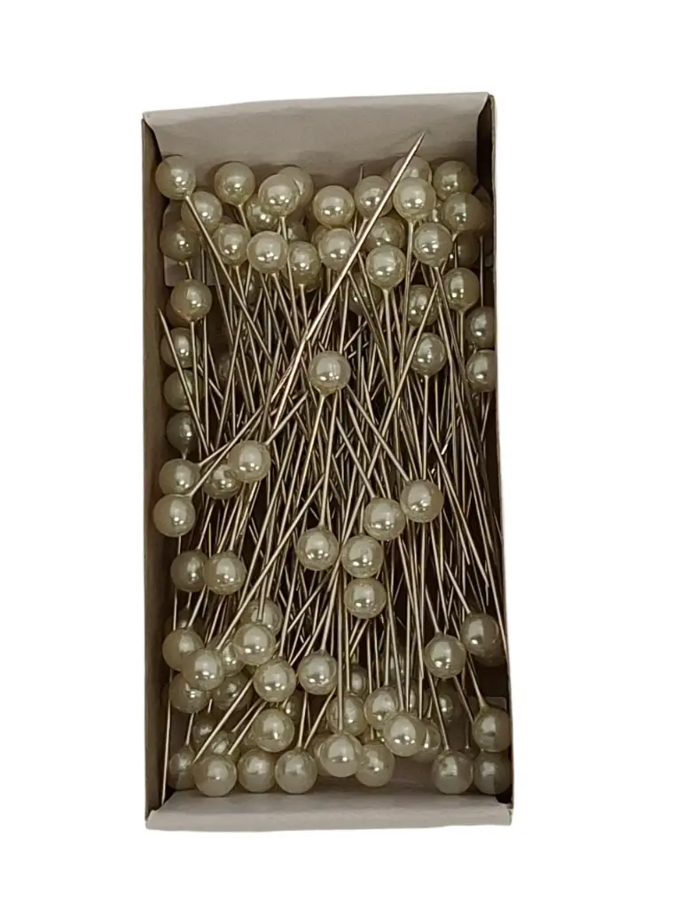 Parelspelden Push pin Ivory 6 mm Set 120
