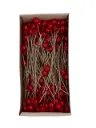 Parelspelden Push pin Rood 6 mm Set 120