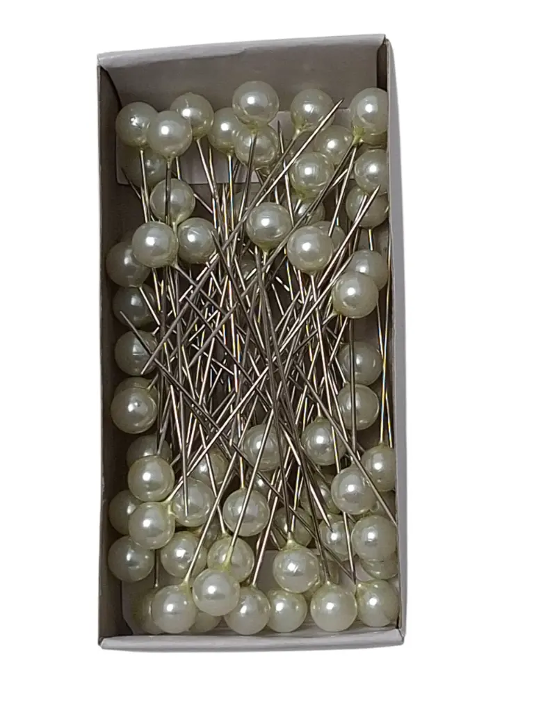 Parelspelden Push pin Ivory 8 mm Set 72