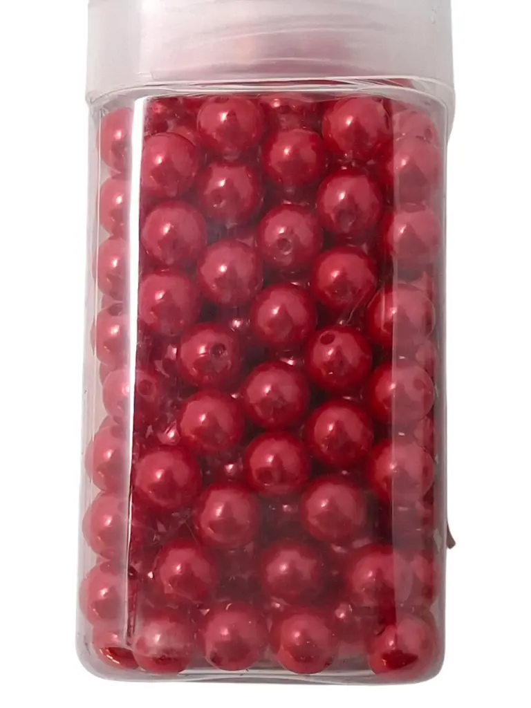 Rijgparels Pearls Rood 12 mm 220 gr. 250 stuks