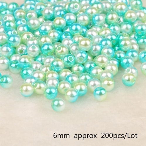 Parels pareltjes Rijgparels Rainbow 6 mm ca. 200 st 