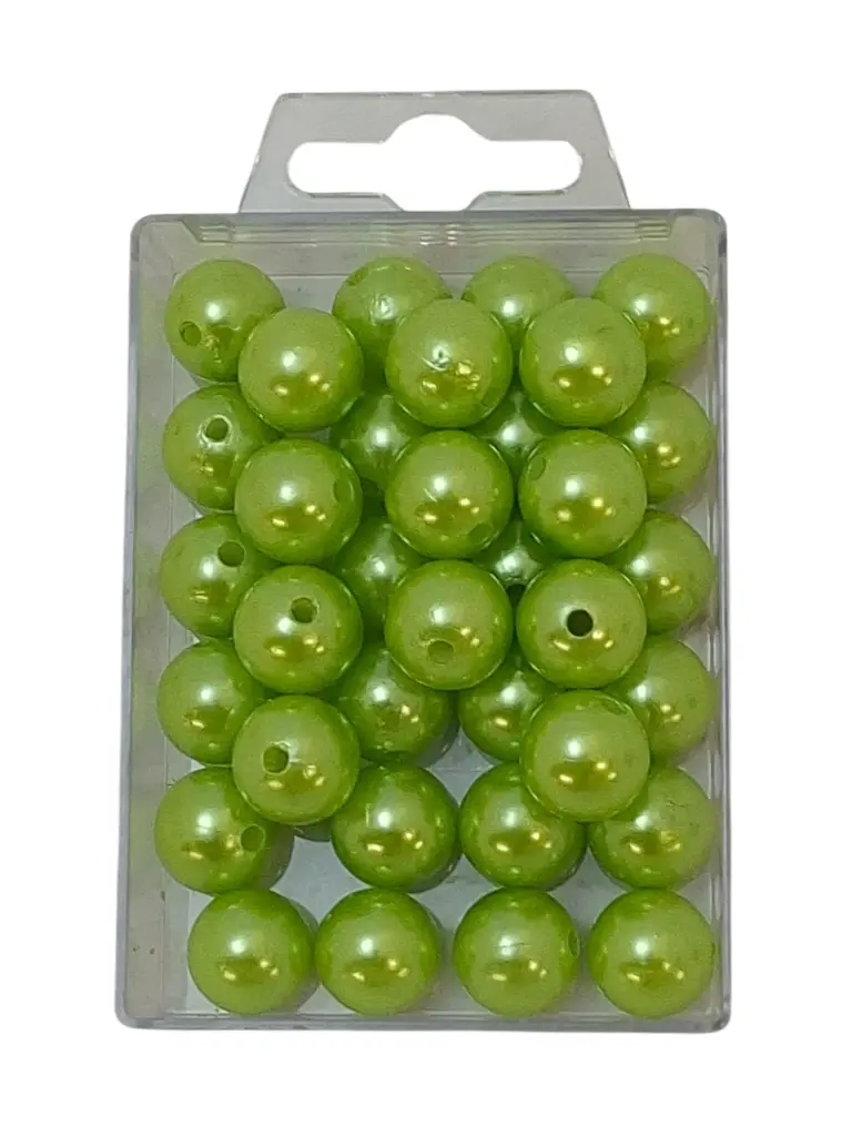 Parels Rijgparels WM 01 Lime Appelgroen 14 mm