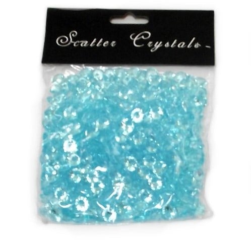 Diamantjes los strooidiamantjes Turquoise 10 mm 100 gram