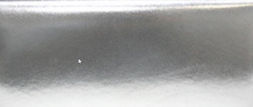 Bedrukt lint Creme met Metallic Zilveren opdruk 70 mm 80 cm