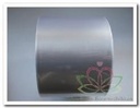Bedrukt lint Wit met Zilveren opdruk 70 mm 80 cm