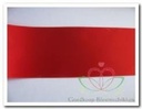 Bedrukt lint Rood met Zilveren opdruk 45 mm 50 cm